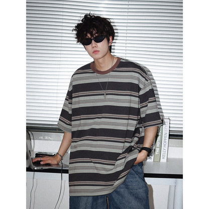 American Lovers Wild Loose Bottoming Shirt Half Sleeve Tee