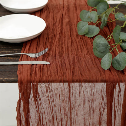 Balinese Crinkle Table Flag Boho Twist Tablecloth