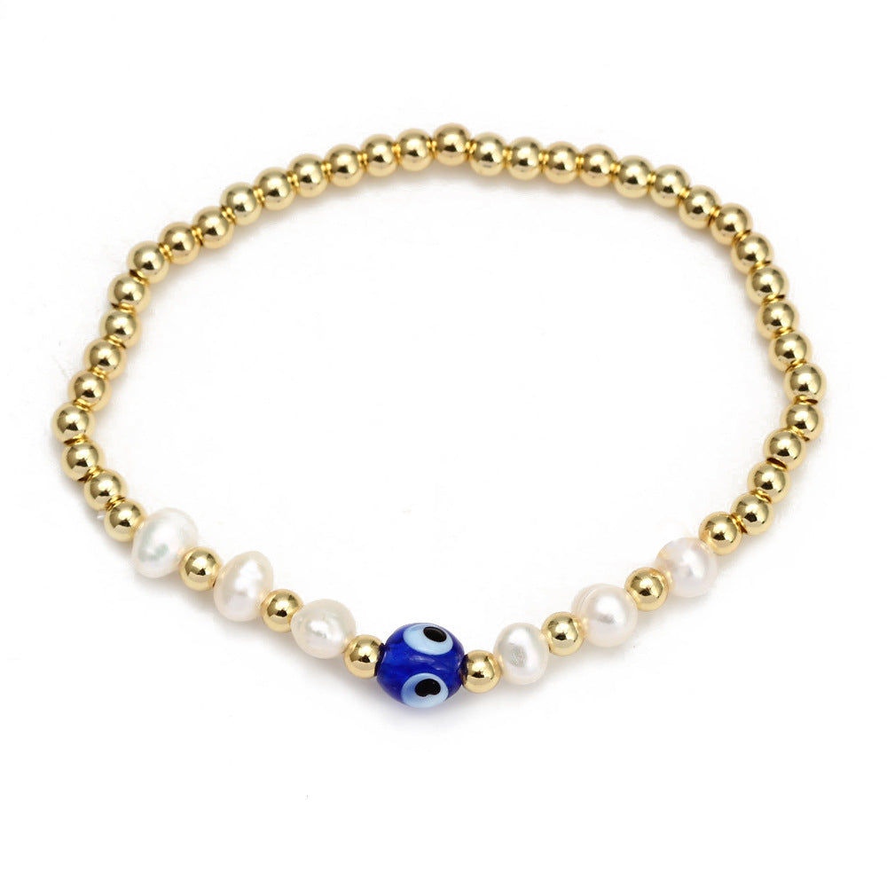 Women's Evil Eye Beads Bracelet Set – Colorful Boho Stackable Bracelets for Protection & Style