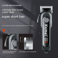 Adjustable High Power USB Fast Charge LCD LCD Display Hair Clipper