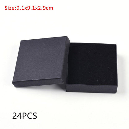 Caja de regalo de cartón rectangular para joyería