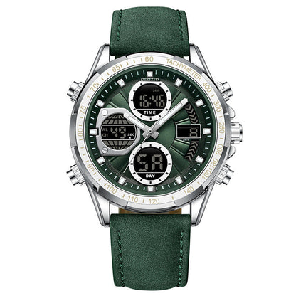 Alloy Leather Men's Business Watch Luminous Waterproof