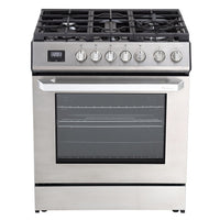 Cuisinière à gaz encastrable Rangaire 30" avec four à convection en acier inoxydable RRG303TS