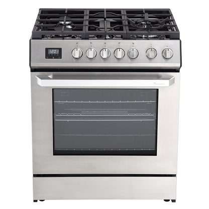 Cuisinière à gaz encastrable Rangaire 30" avec four à convection en acier inoxydable RRG303TS