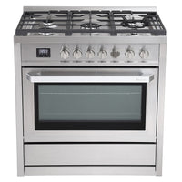 Cuisinière à gaz Rangaire 36" avec four à convection et four encastrable en acier inoxydable RRG361TS