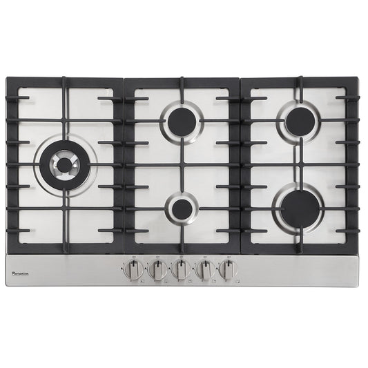 Table de cuisson à gaz Rangaire 34" 5 brûleurs en acier inoxydable RCG341S