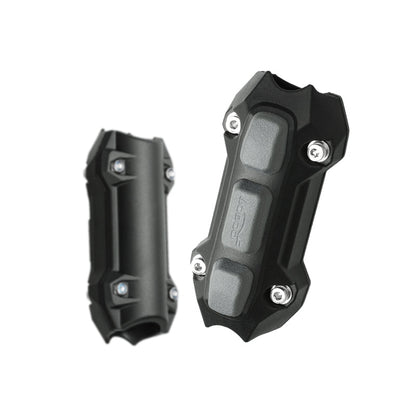 LOBOO Crash Bar Bumper Pads(Pair) – Universal Motorcycle Frame Protectors with Rubber Cushion, Fits 22–25mm Bars
