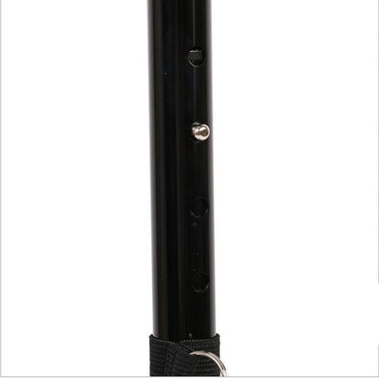 Luminous walking stick five section telescopic folding old tumbler magical aluminum alloy