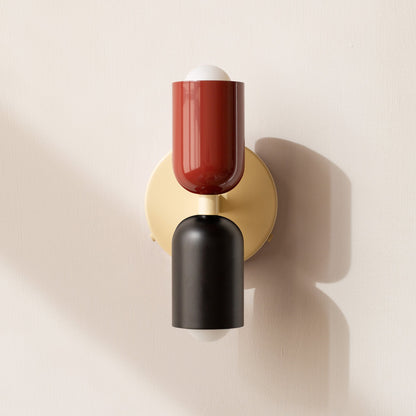 Modern Minimalist Cylinder LED Wall Sconce Iron Indoor Wall Light