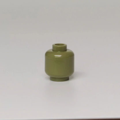 100pcs DIY MOC Building Block Heads | Plain Minifigure Parts for Customization