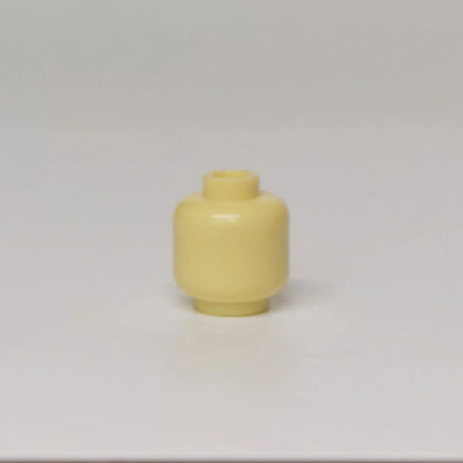 100pcs DIY MOC Building Block Heads | Plain Minifigure Parts for Customization