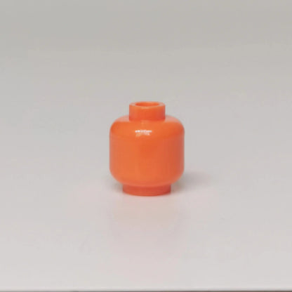 100pcs DIY MOC Building Block Heads | Plain Minifigure Parts for Customization