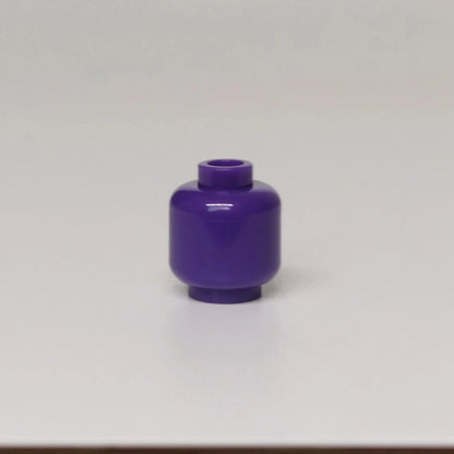 100pcs DIY MOC Building Block Heads | Plain Minifigure Parts for Customization