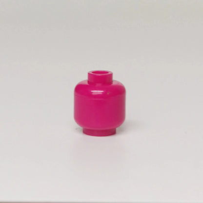 100pcs DIY MOC Building Block Heads | Plain Minifigure Parts for Customization