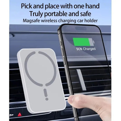 100W Magnetic Wireless Car Charger | Fast Car Phone Holder for iPhone 16 15 14 13 12