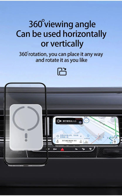 100W Magnetic Wireless Car Charger | Fast Car Phone Holder for iPhone 16 15 14 13 12