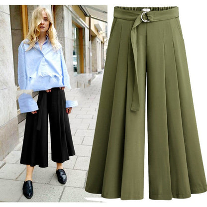Pantalon décontracté plissé