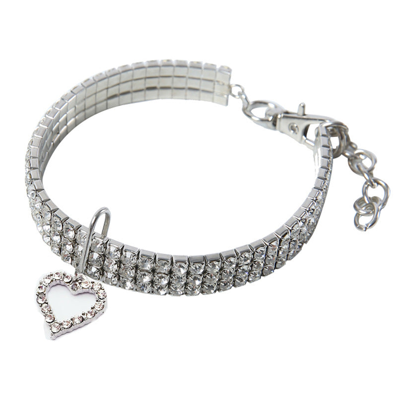 Collar de mascota con forma de corazón