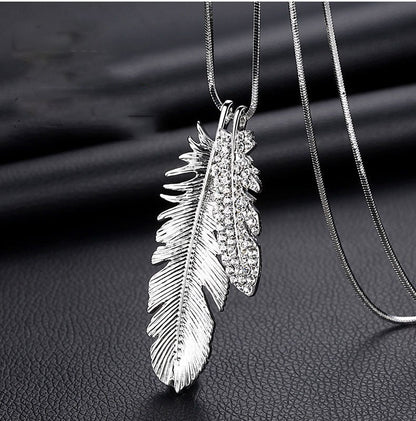 Crystal tassel necklace clothing accessories