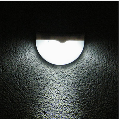 Solar semicircular wall light