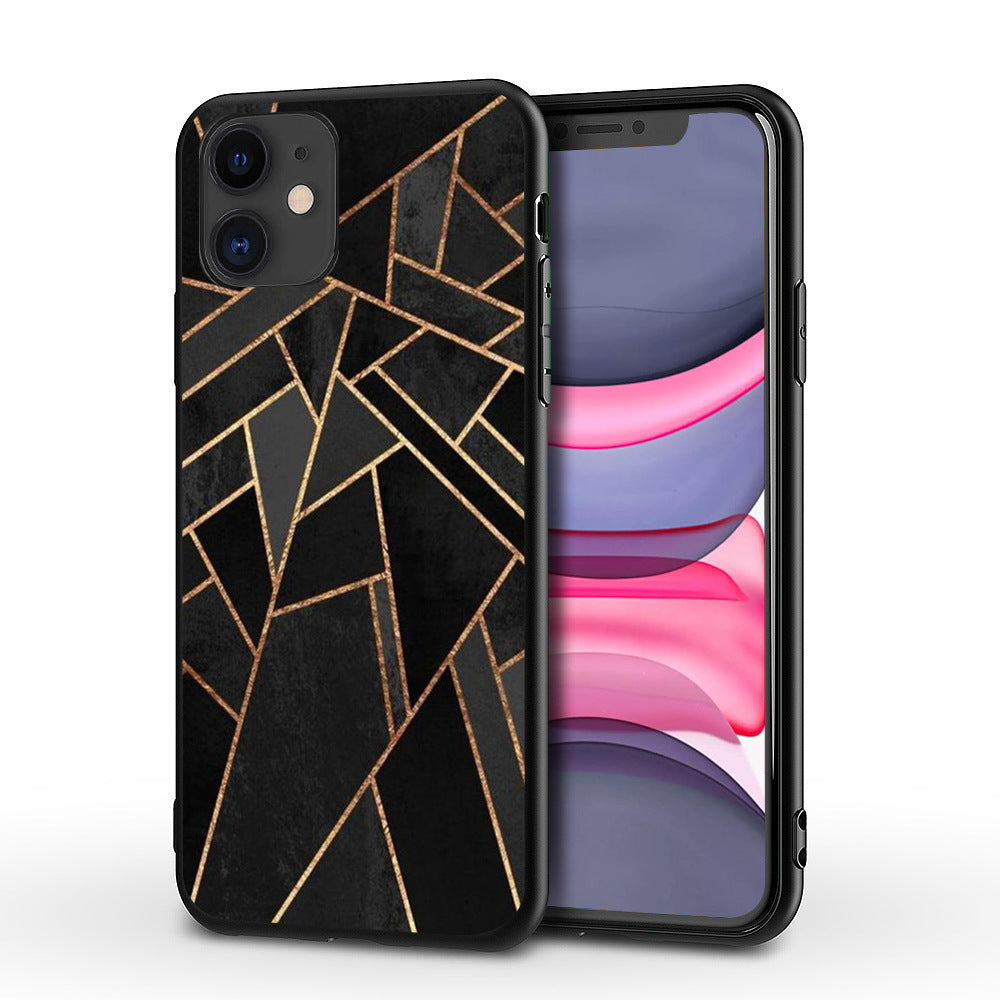 Marble Print TPU iPhone Case – 9 Style Options | Drop-Resistant Back Cover | iPhone 5–11