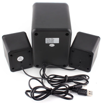 Mini altavoz de teléfono con luces de colores y audio para ordenador