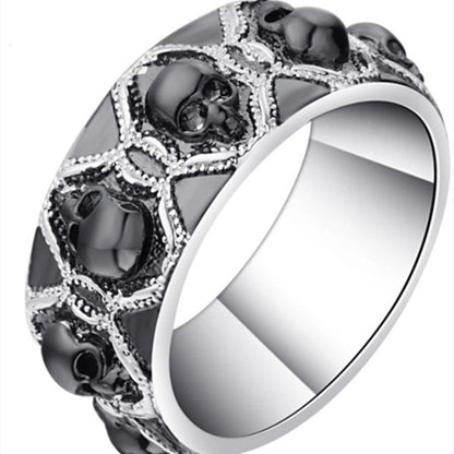 Black Evil Skull Rings