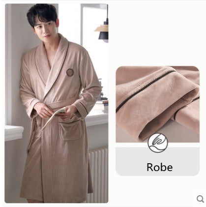 Robe unisexe d'hiver en velours de flanelle île de Bourgogne pour hommes et femmes