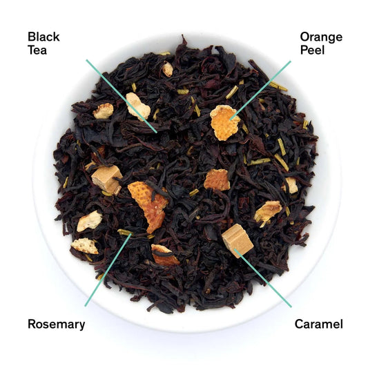 Ruée vers l'or - Thé noir au caramel, orange et romarin