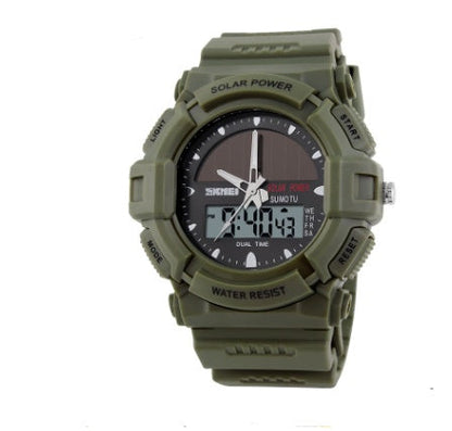 Solar Sport Watch – Waterproof Double Display for Outdoor & Everyday Wear