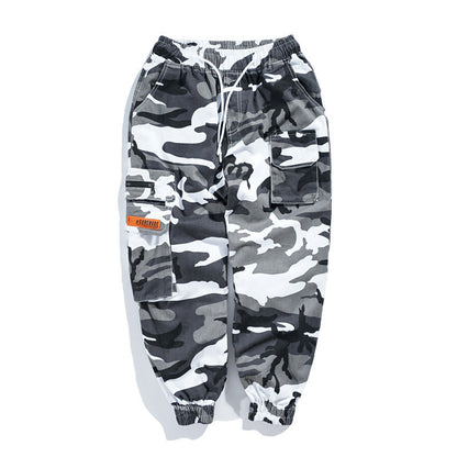 Men's overalls cropped harem pants