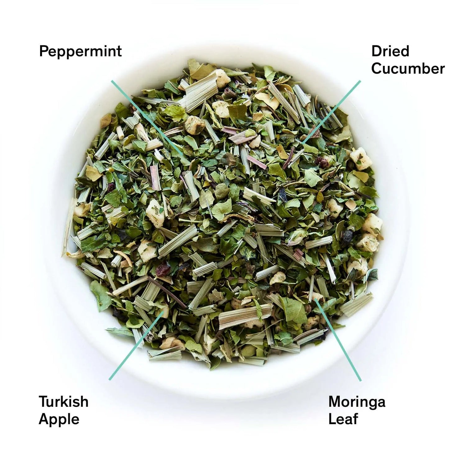 Olympus - Té de hierbas de menta y pepino (sin cafeína)