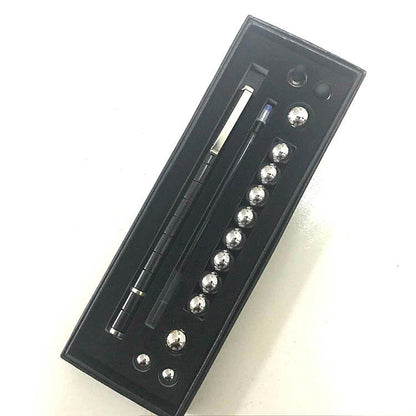 Boîte cadeau anti-stress Kits dorés noirs amusants Stylo polaire magnétique Fidget avec stylet bille