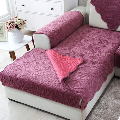 Coussin de canapé antidérapant en peluche