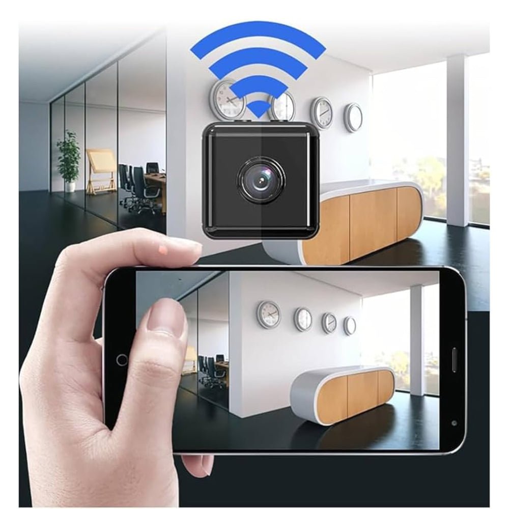 Compact Wireless Security Camera | 1080P HD Video & Night Vision | Indoor Monitoring for Enhanced Safety