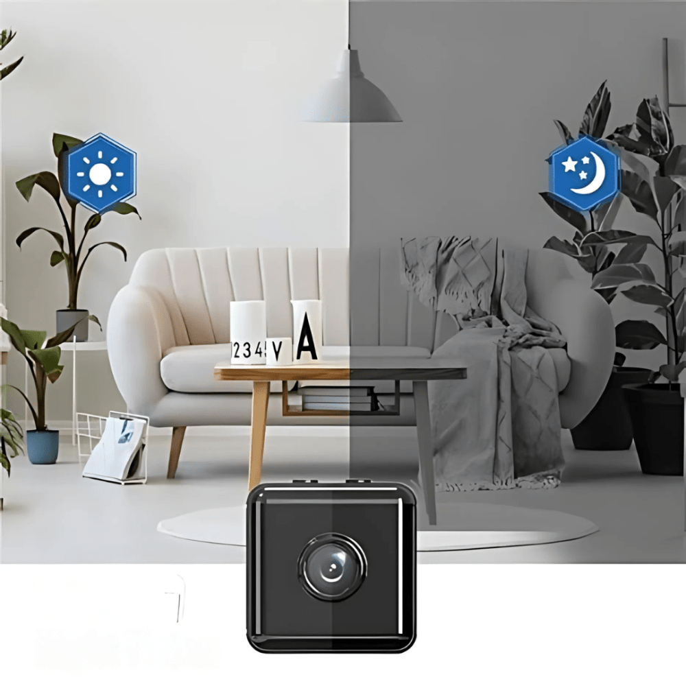 Compact Wireless Security Camera | 1080P HD Video & Night Vision | Indoor Monitoring for Enhanced Safety