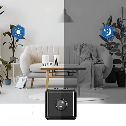 Compact Wireless Security Camera | 1080P HD Video & Night Vision | Indoor Monitoring for Enhanced Safety