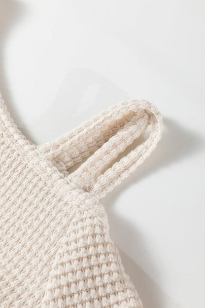 Textured Knit Asymmetric Shoulder Long Sleeve Top