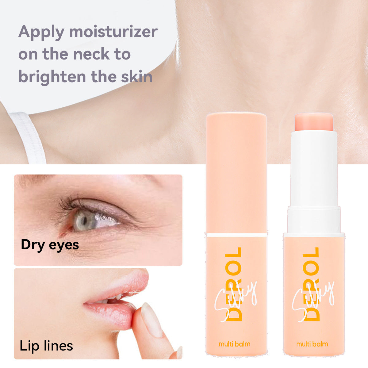 Hydrate la peau, atténue les ridules du visage et du cou, résiste aux rides et éclaircit le teint.