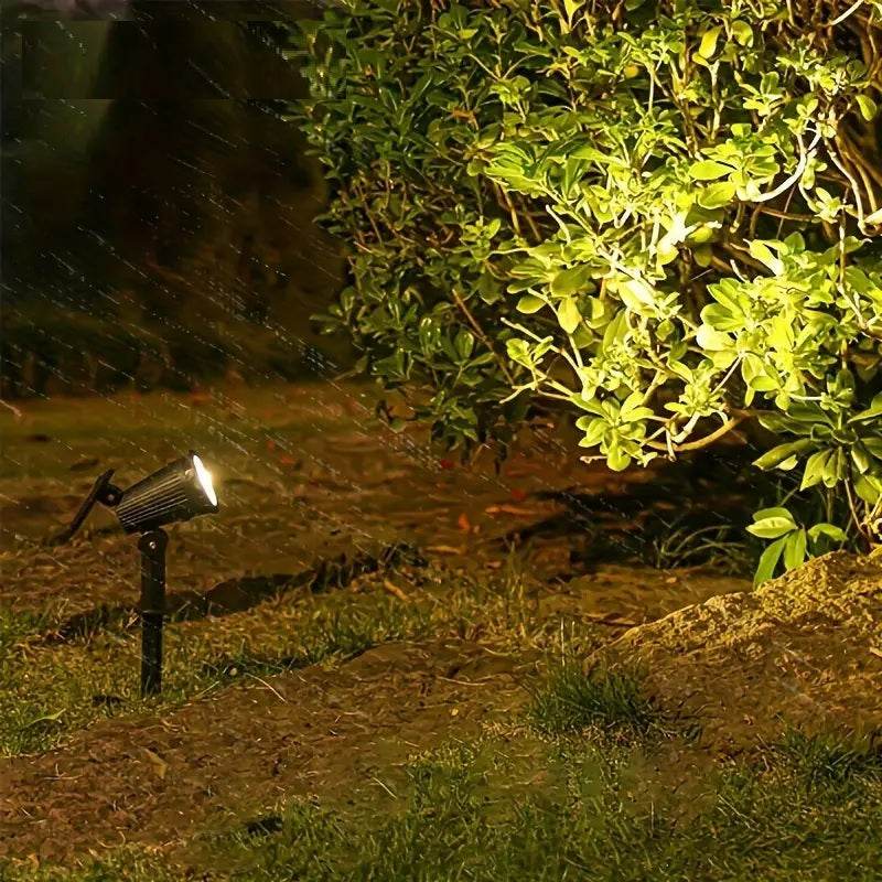 9 LED Solar Spotlights | Waterproof Outdoor Garden & Patio Lights