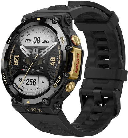 Montre intelligente Amazfit T Rex 2, importation d'itinéraire bi-bande T Rex 2, 150 modes sportifs intégrés