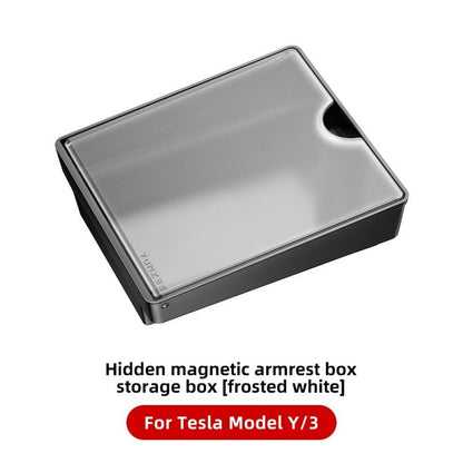 Aplicable a la caja de almacenamiento del reposabrazos de control central del Model3Y