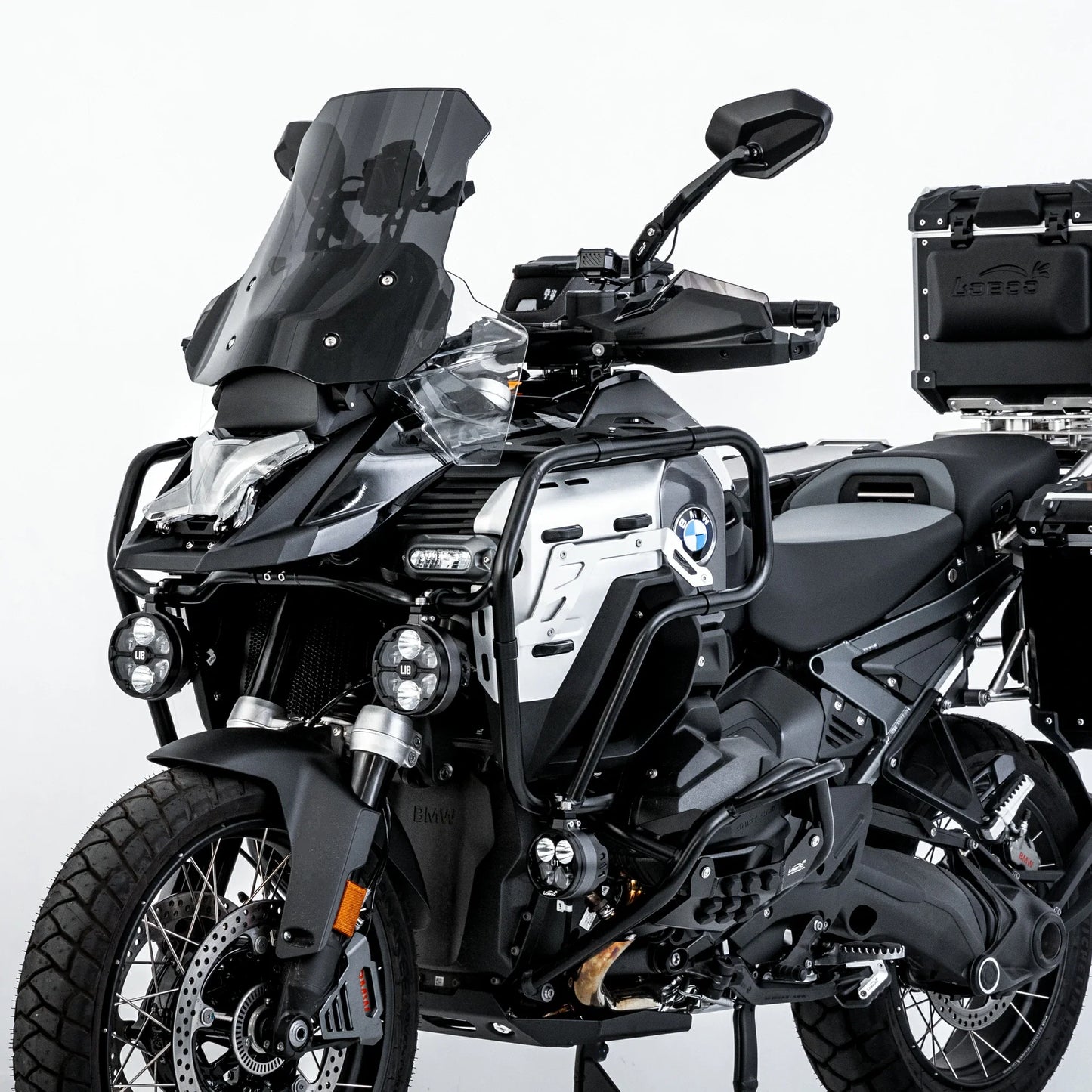 LOBOO Headlight Guard for BMW R1300GS Adventure – Magnetic Quick-Release Design, PC Polycarbonate，Clear