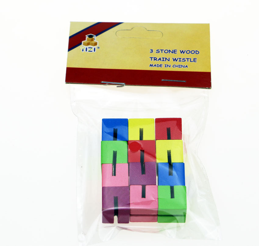 Mini cubo pequeño de madera con bloques de construcción, juguete educativo