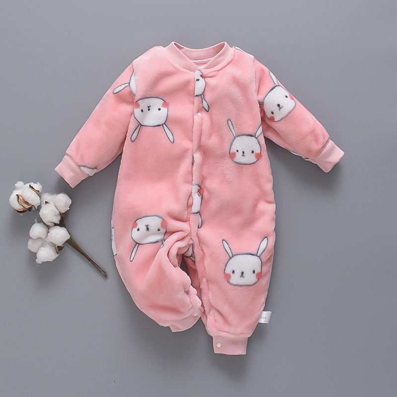 Combinaison une pièce chaude en flanelle polaire automne et hiver