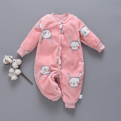 Combinaison une pièce chaude en flanelle polaire automne et hiver