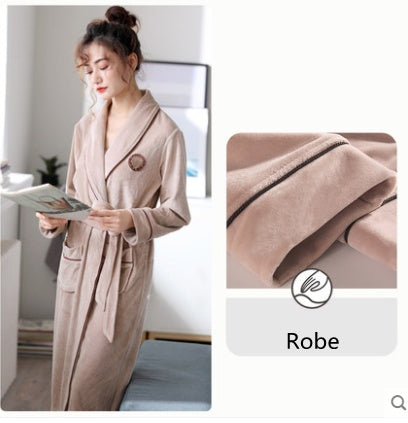 Robe unisexe d'hiver en velours de flanelle île de Bourgogne pour hommes et femmes