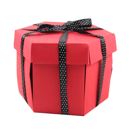 Nuevo embalaje hexagonal de regalo con caja sorpresa explosiva