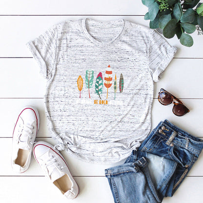 Casual Plus Size Cotton Women's Short Sleeve