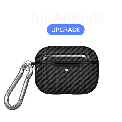 Compatible with Apple, Bluetooth Headset Case Carbon Fiber Pattern Drop